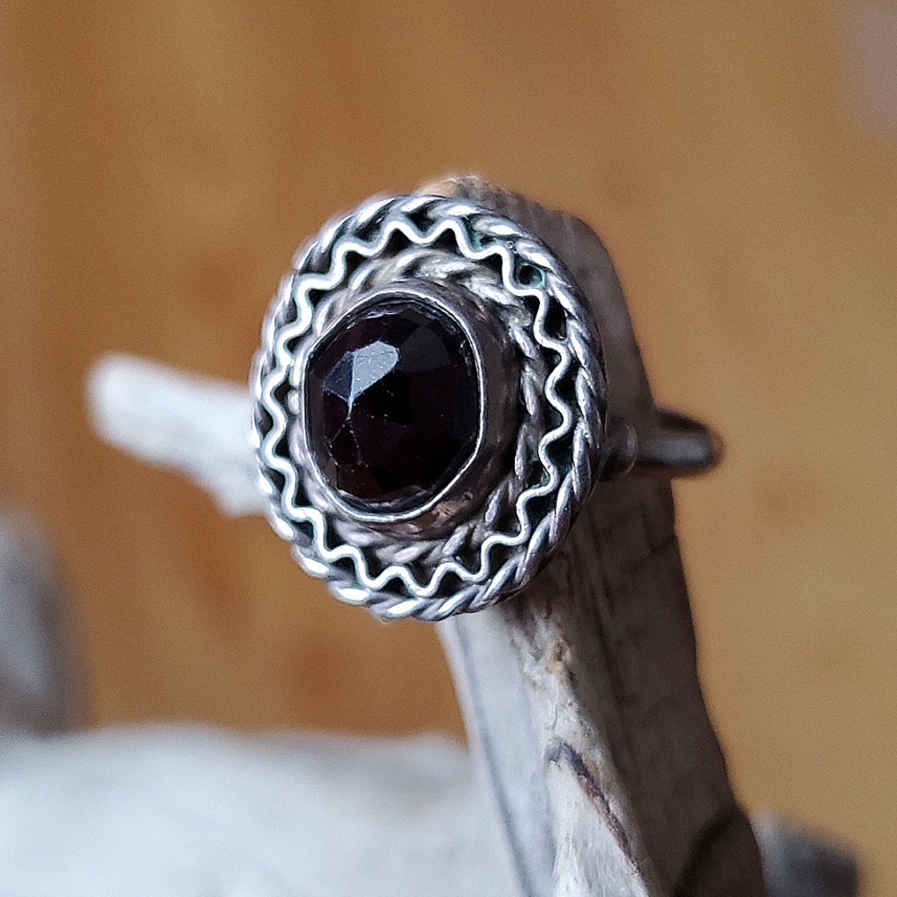🔥 Black Onyx Silver Ring